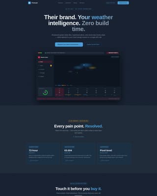 Forecast - Powerful Whitelabel Landing Page Template