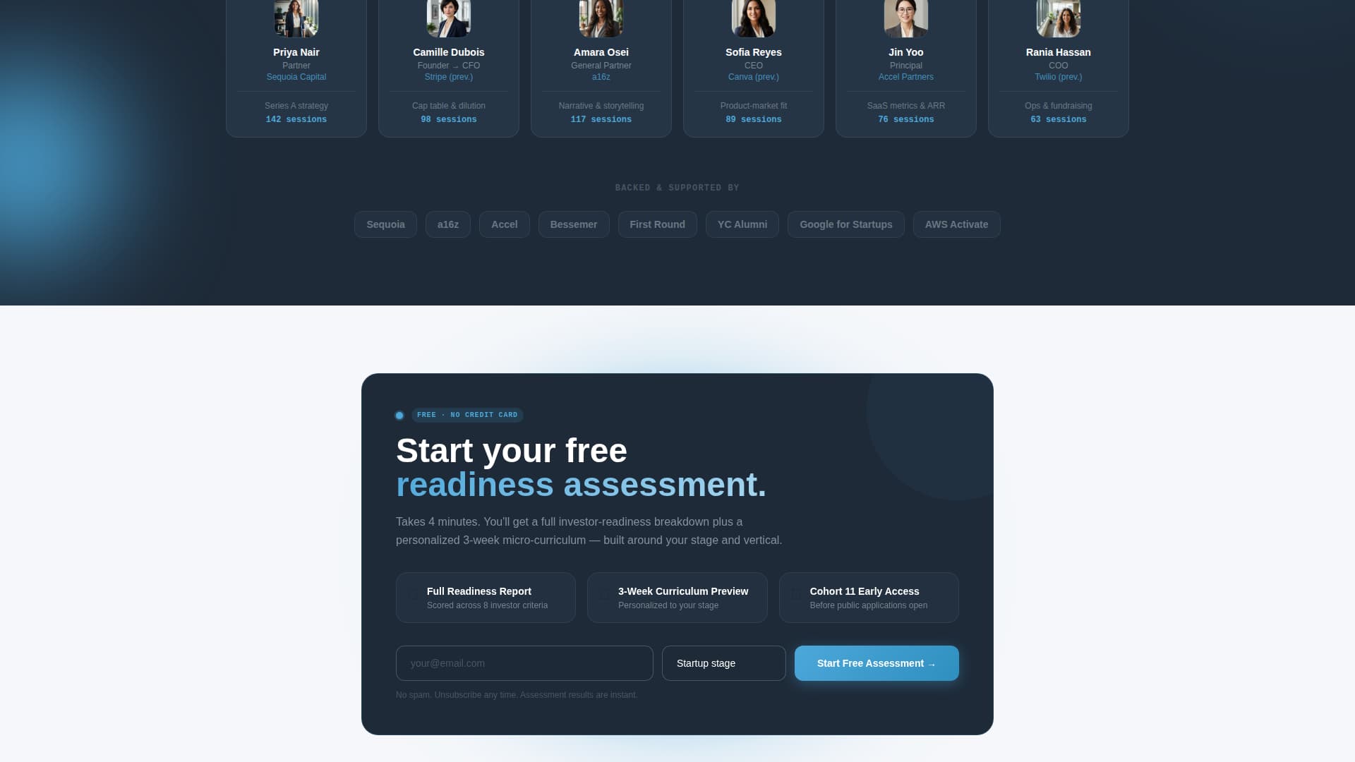 Women's Startup Accelerator Funding Readiness Website Template