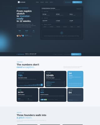 Women's Startup Accelerator Funding Readiness Website Template