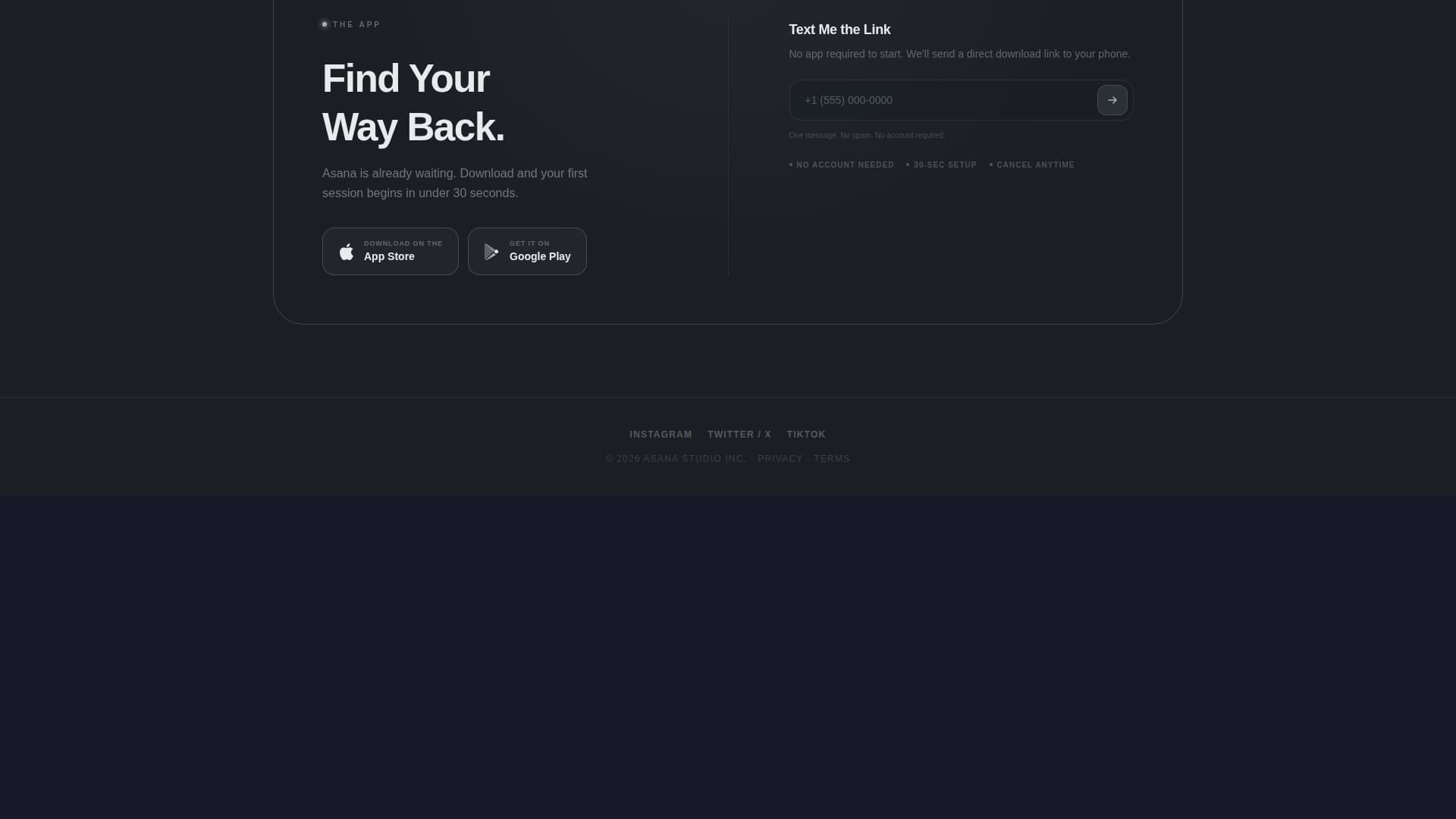 Yoga Studio 404 Recovery Website Template