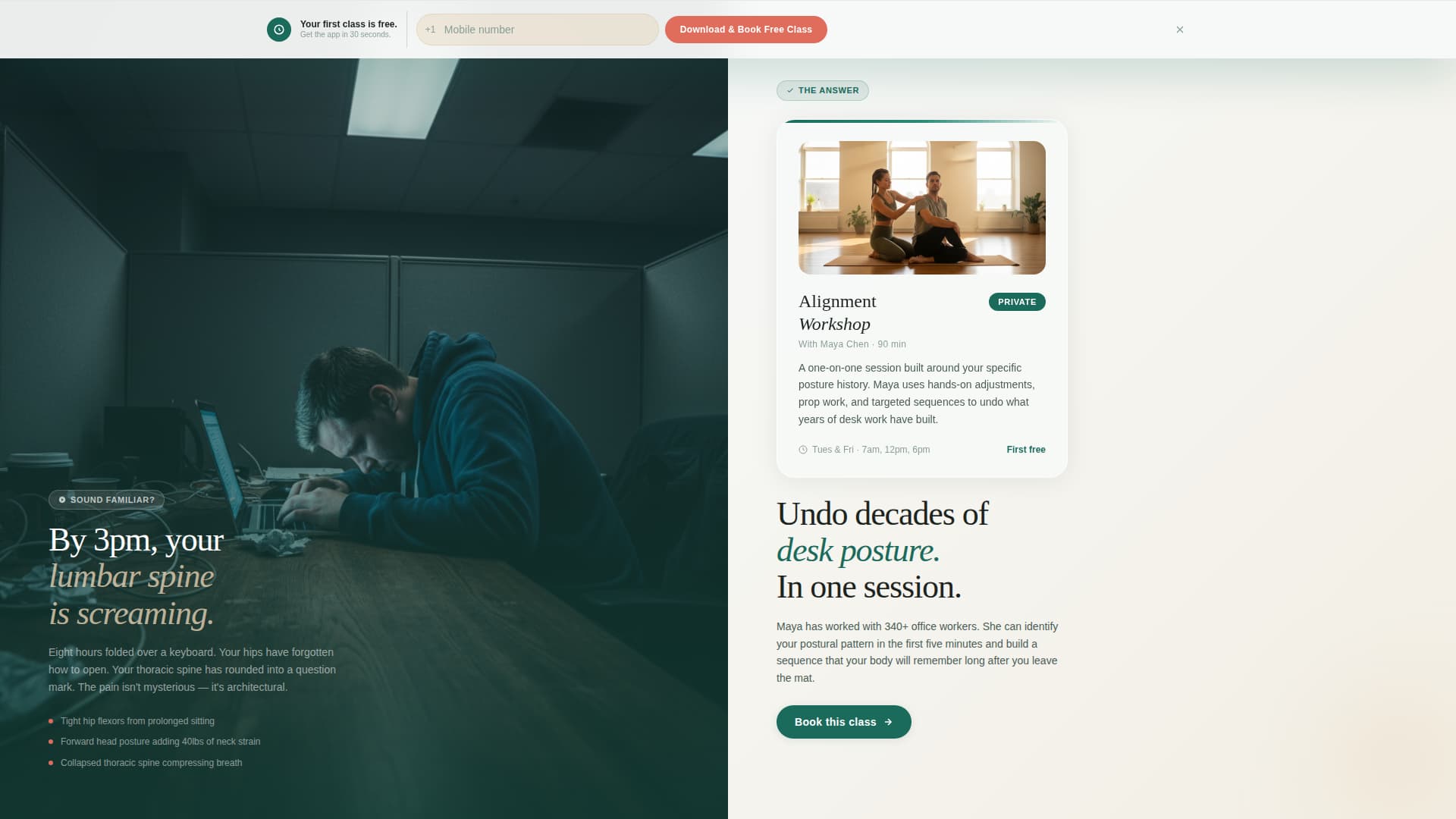 Yoga Studio Professional Website Template