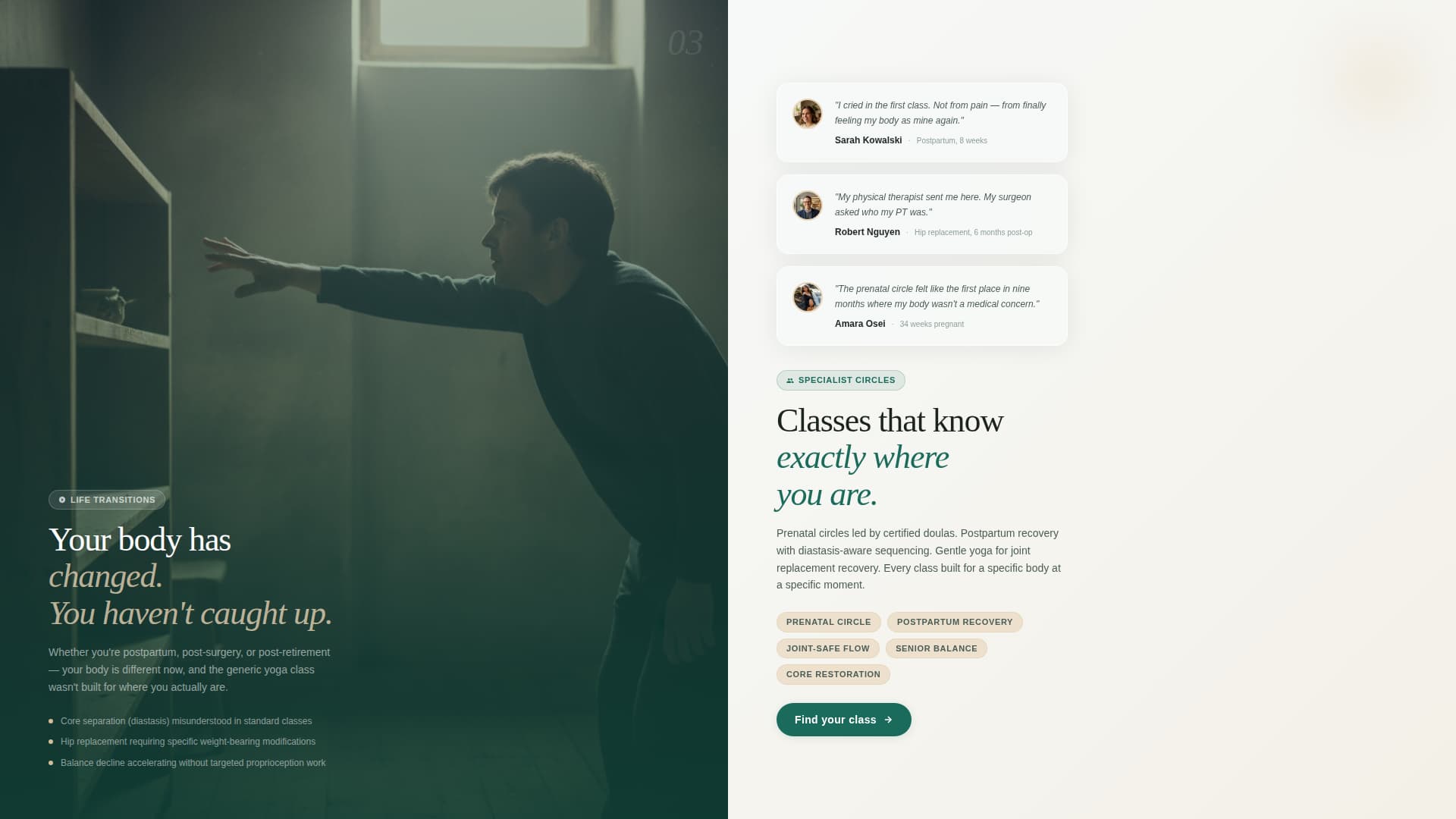 Yoga Studio Professional Website Template