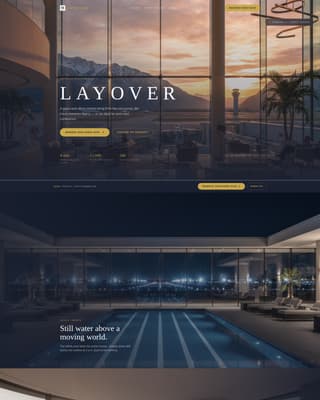 Layover - Stunning Airport Hotel Landing Page Template