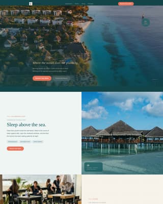 Shoreline - Serene Resort Landing Page Template