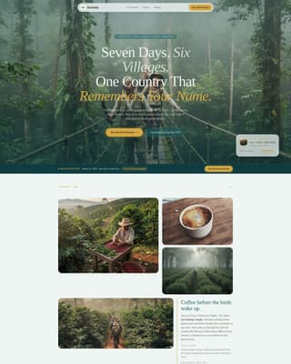 Jornada - Immersive Cultural Landing Page Template