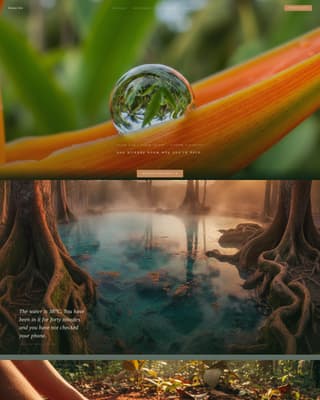 Sanacin - Immersive Wellness Landing Page Template