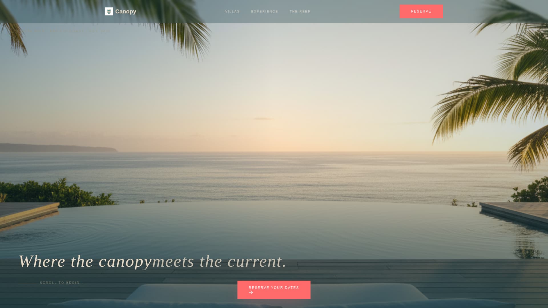 Eco Lodge & Nature Resort Gallery Walk Website Template