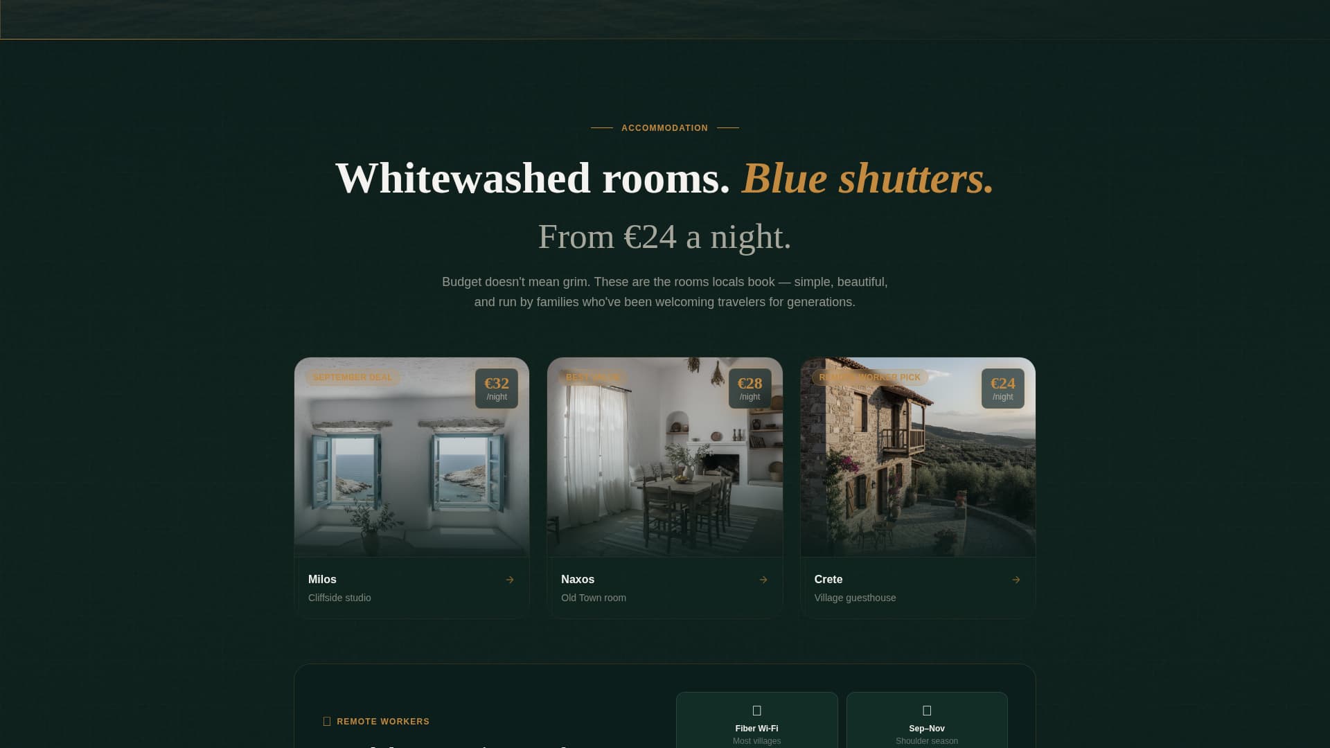Greece Travel Pricing Website Template