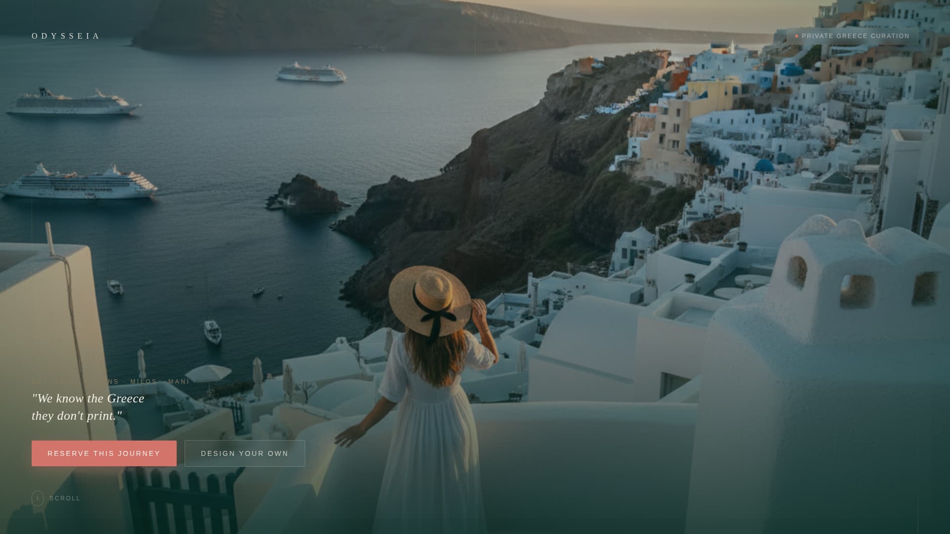 Greece Travel Advanced Booking Website Template