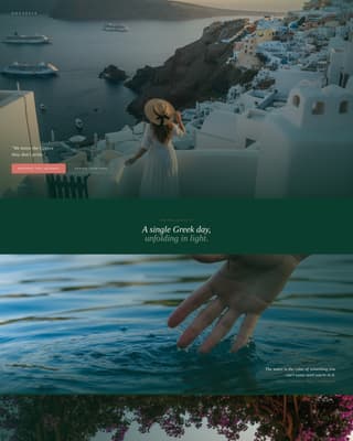 Greece Travel Advanced Booking Website Template