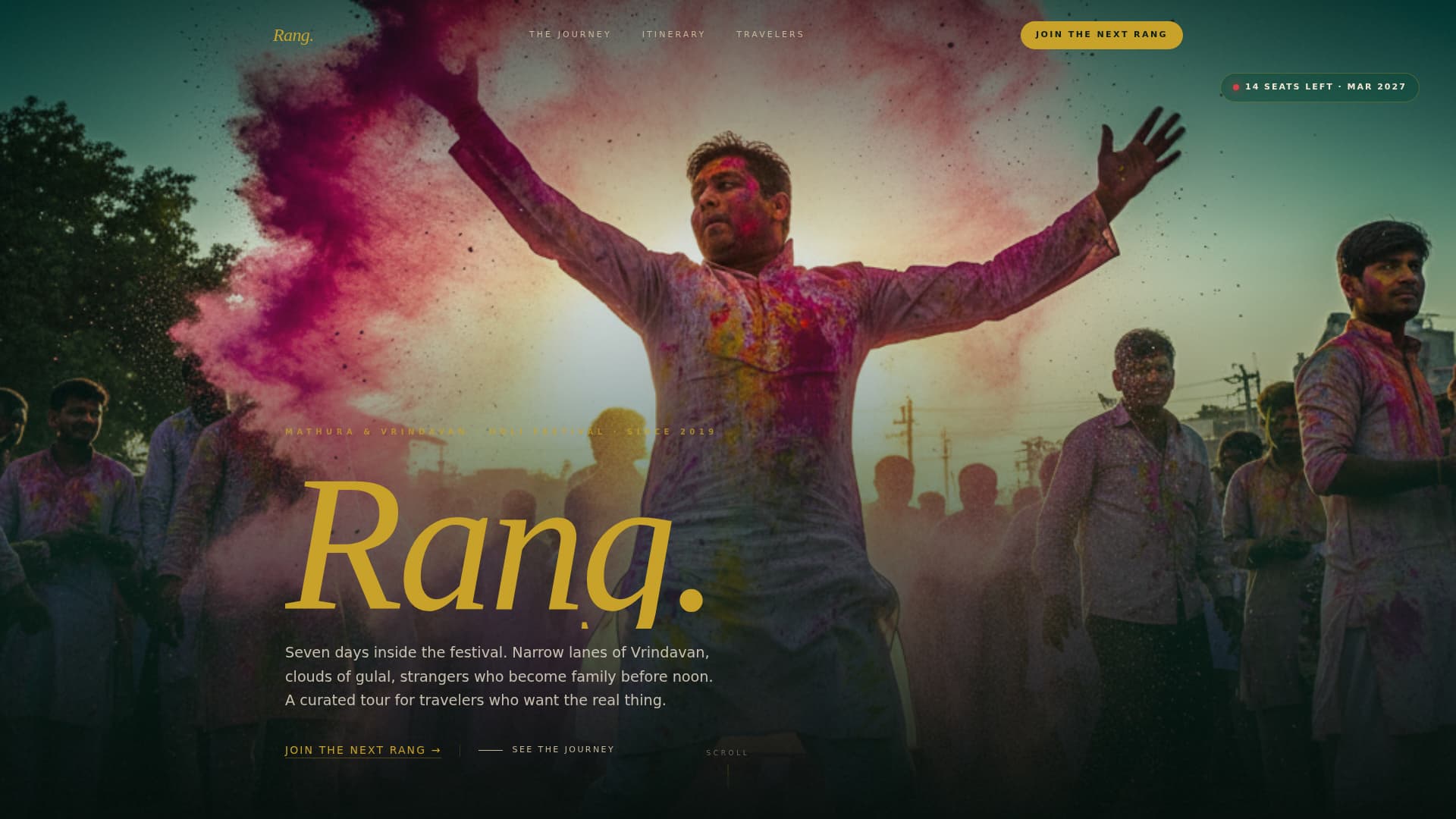 Festival & Event Tourism Booking Website Template