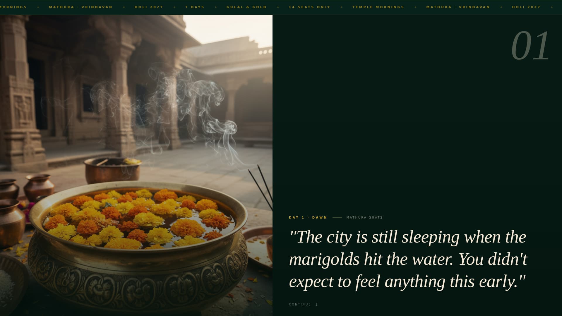 Festival & Event Tourism Booking Website Template