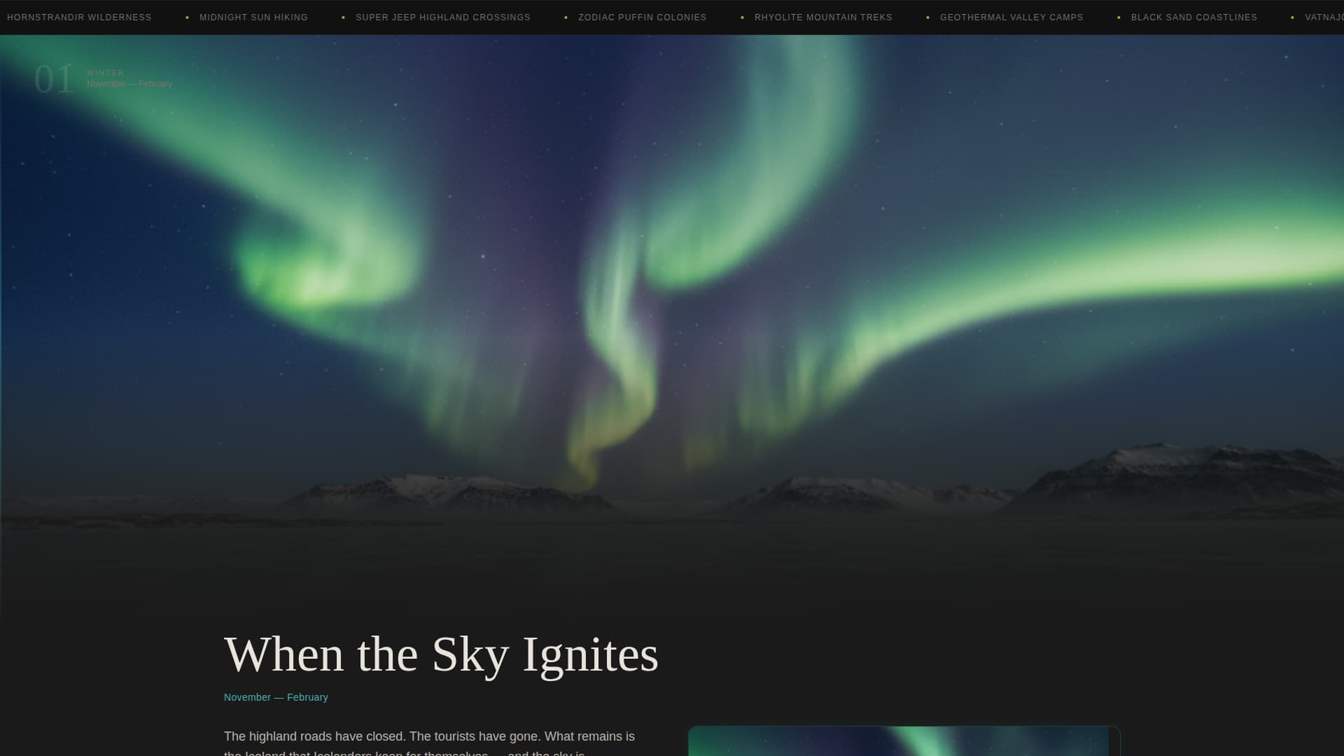 Iceland Travel Expert Booking Website Template