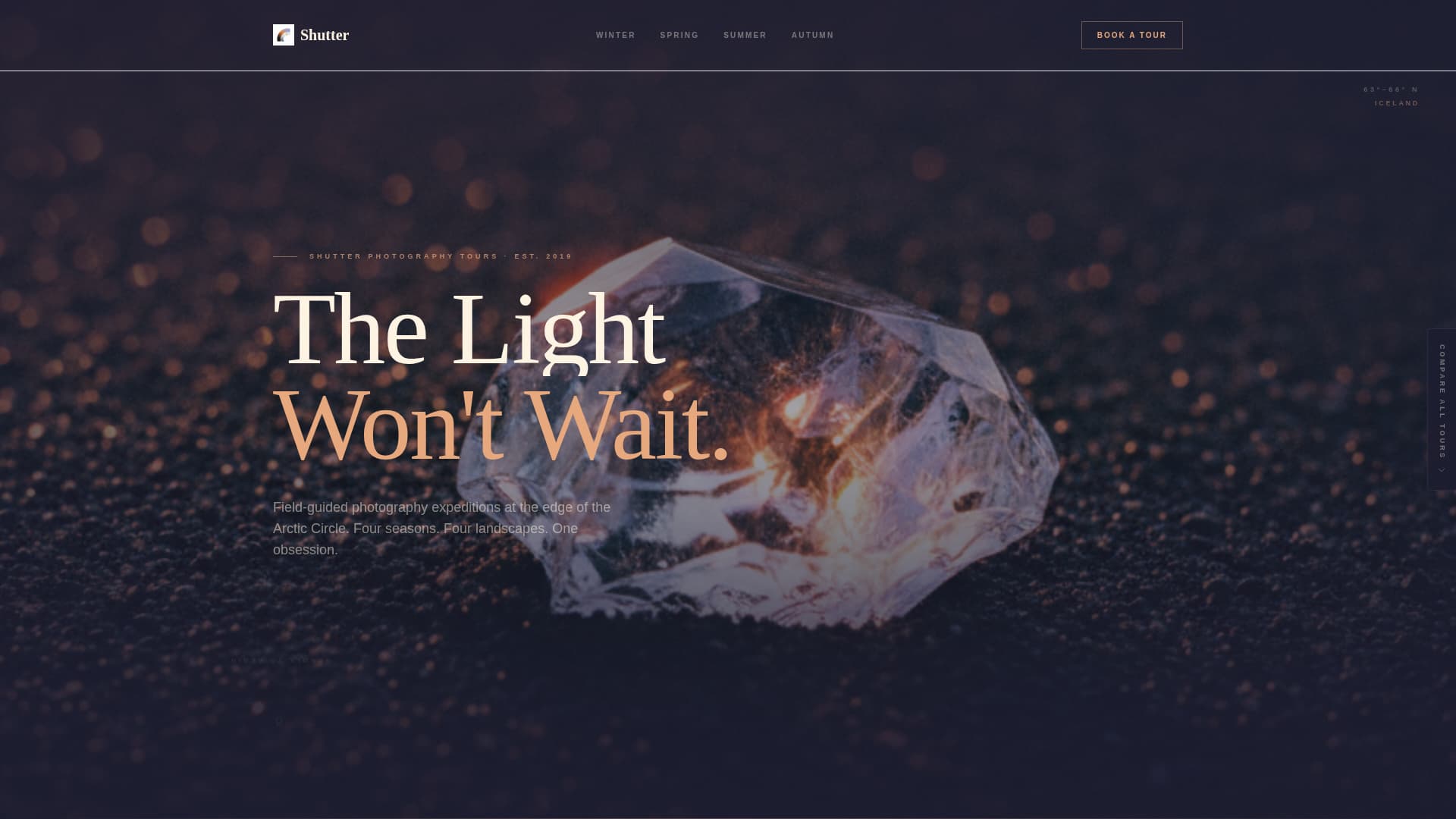 Iceland Travel Booking Website Template