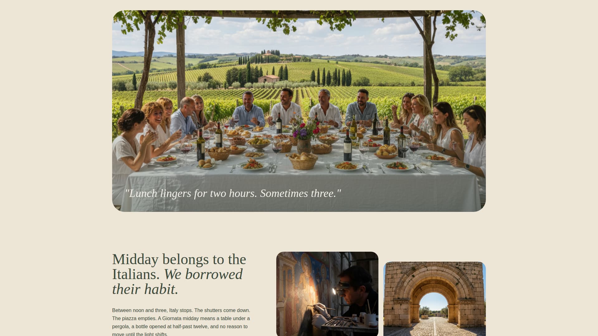 Italy Travel Specialist Booking Website Template