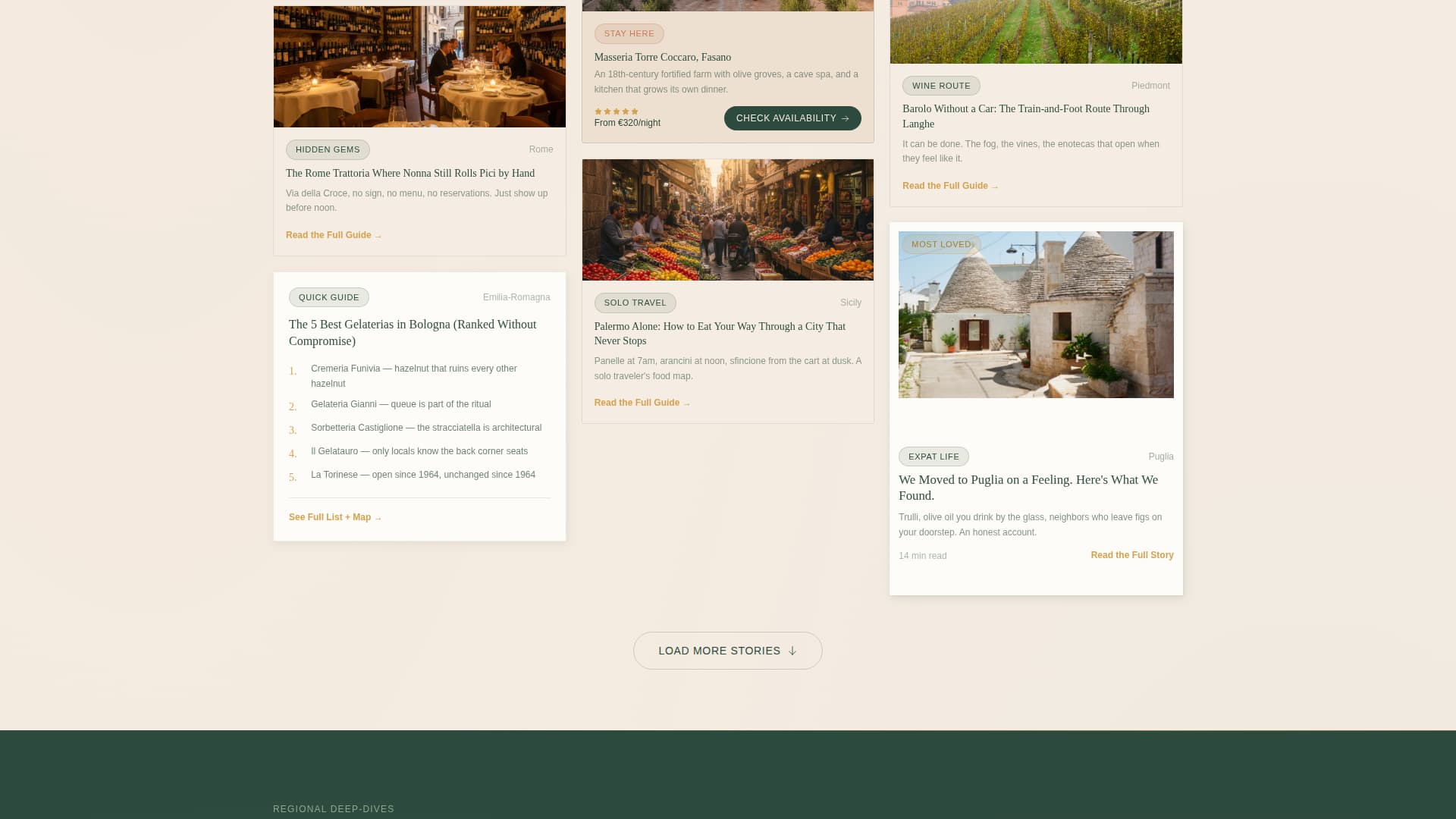 Italy Travel Blog Website Template