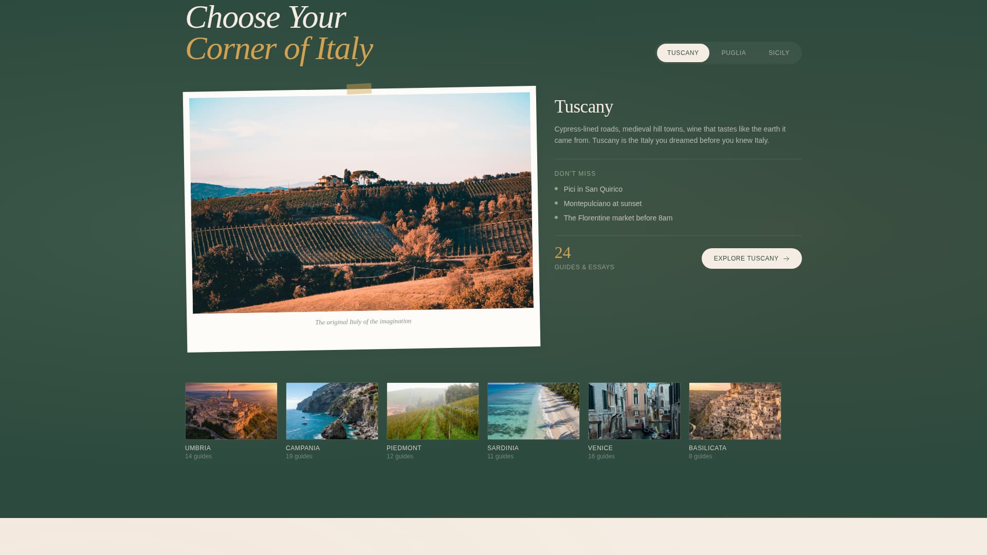 Italy Travel Blog Website Template