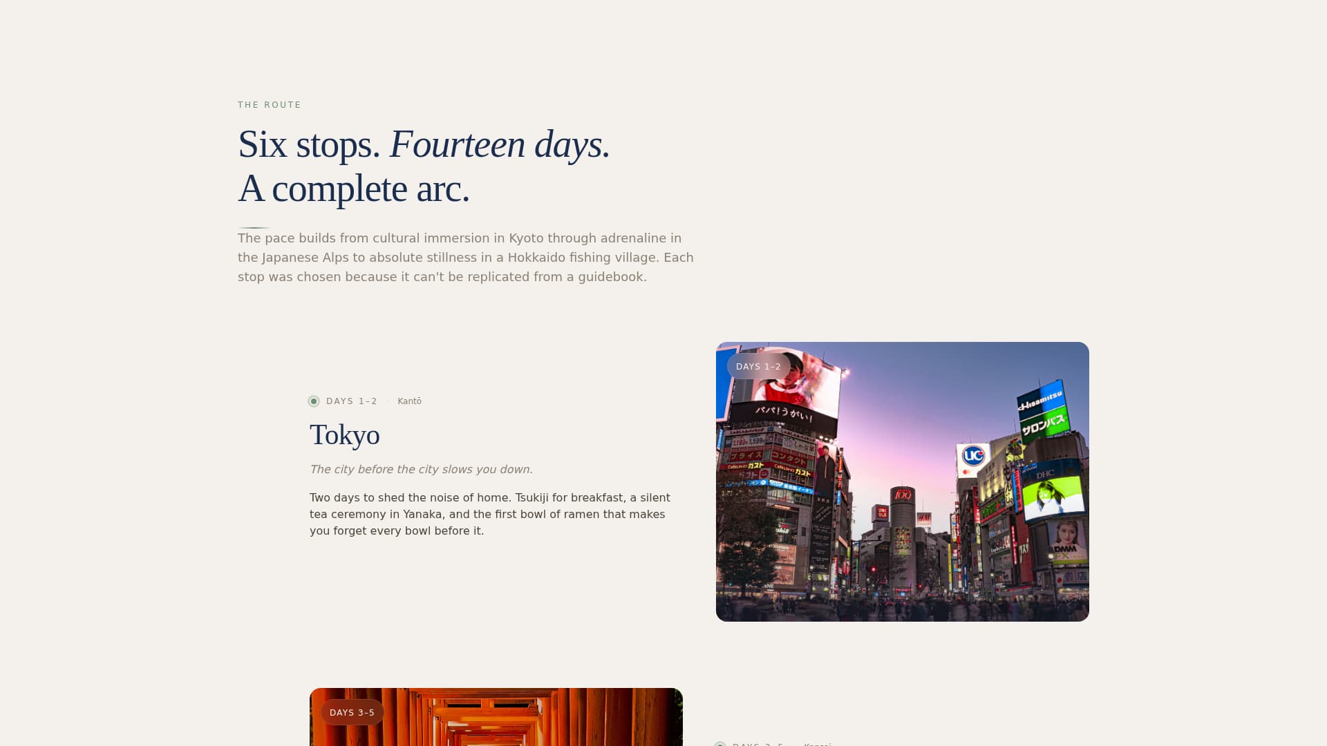 Japan Travel Booking Website Template