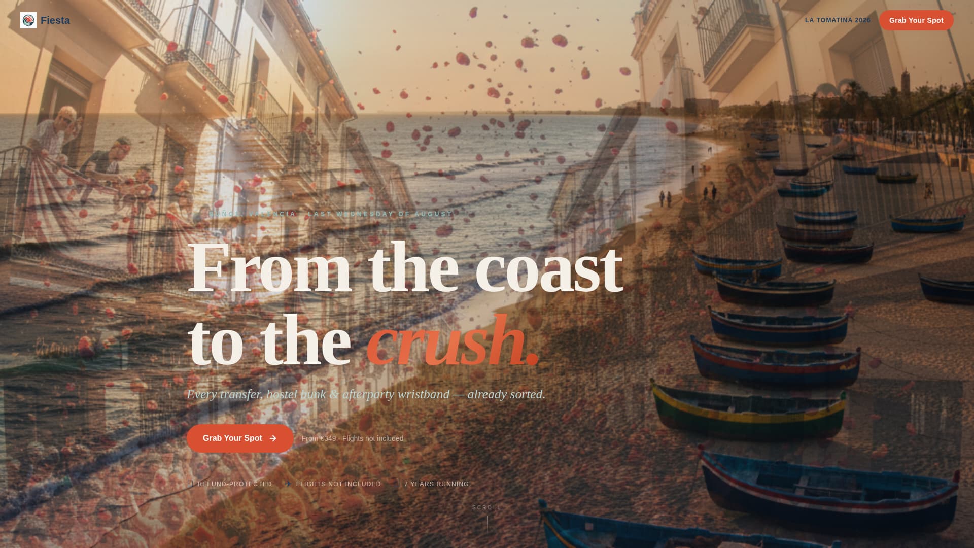 Fiesta - Immersive Festival Landing Page Template