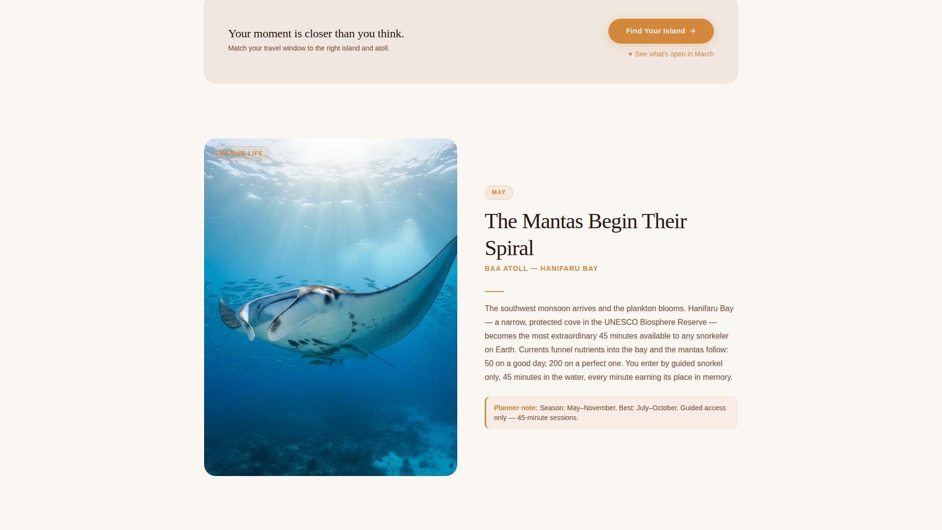 Atoll - Breathtaking Maldives Landing Page Template