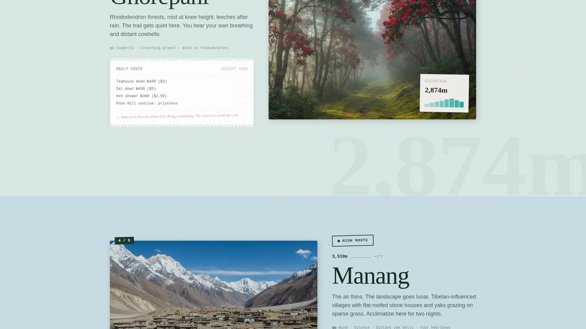 Trek - Adventurous Budget Landing Page Template