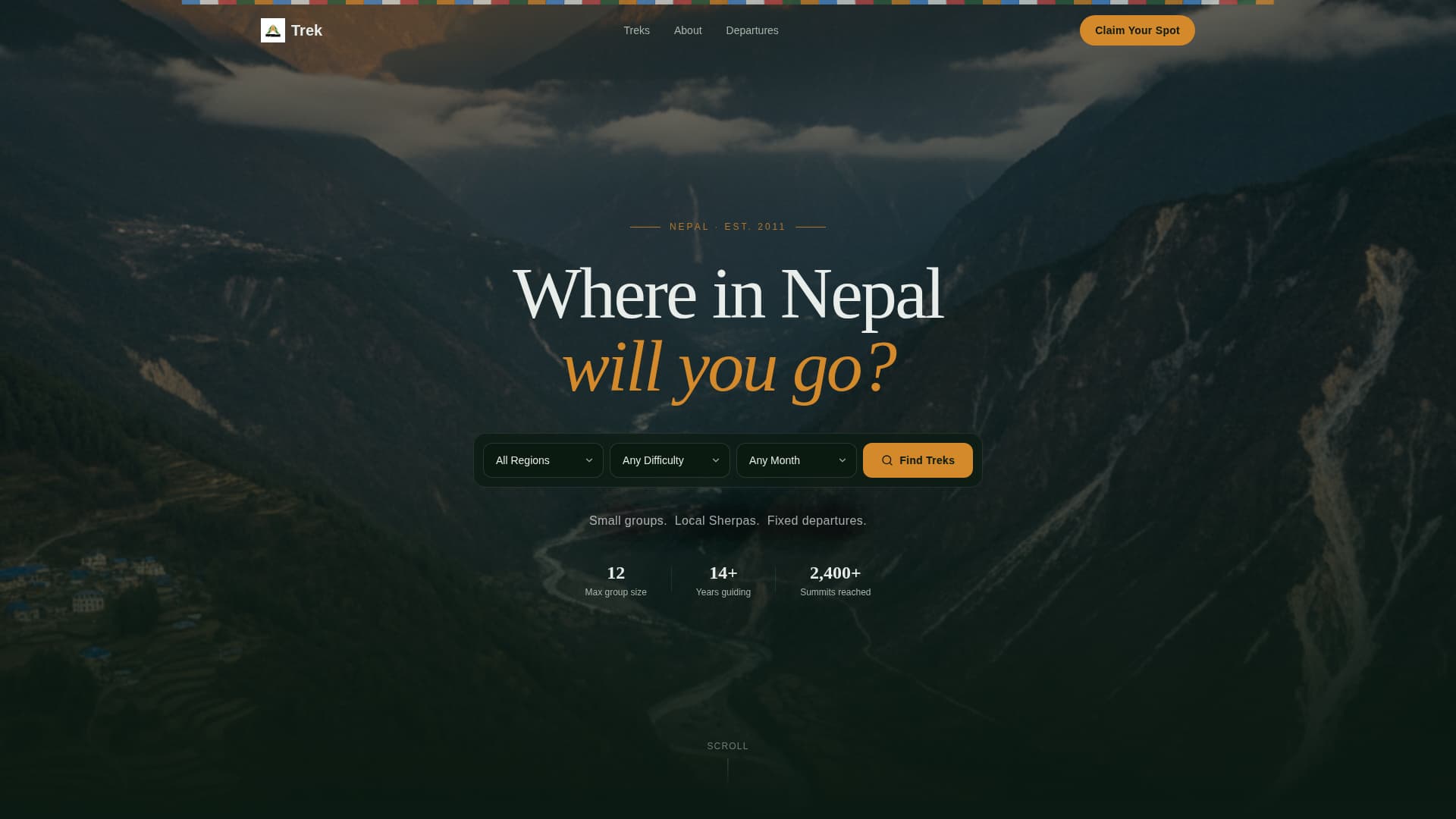 Nepal Travel Booking Website Template
