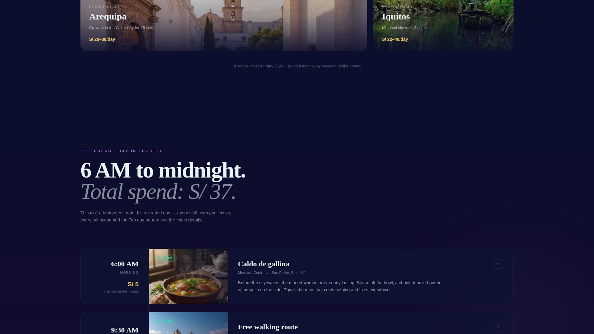 Peru Travel Professional Website Template