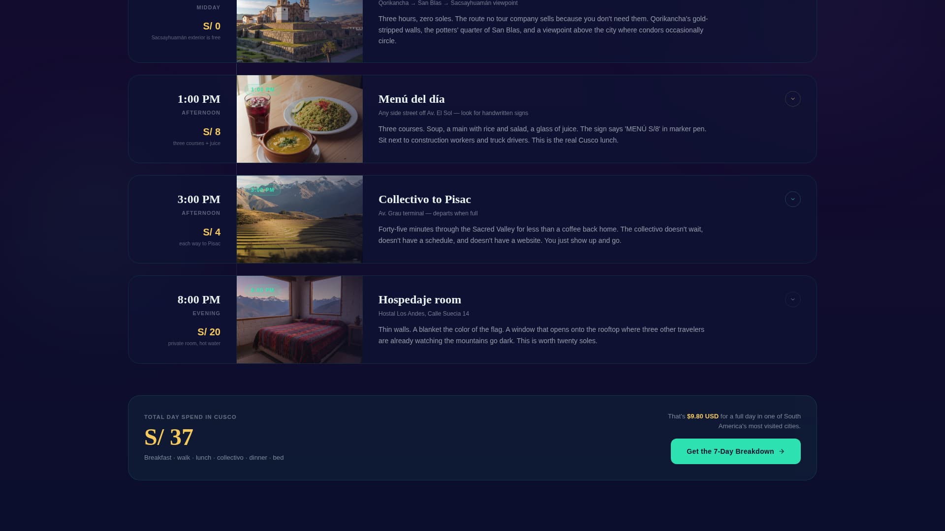 Peru Travel Professional Website Template