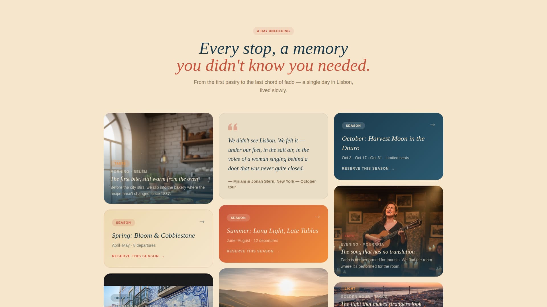 Portugal Travel Booking Website Template