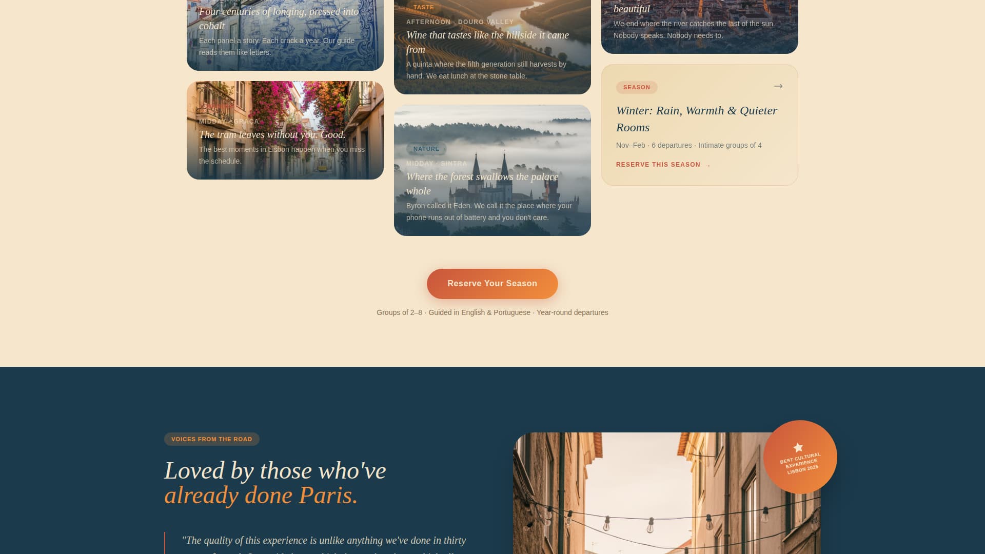Portugal Travel Booking Website Template