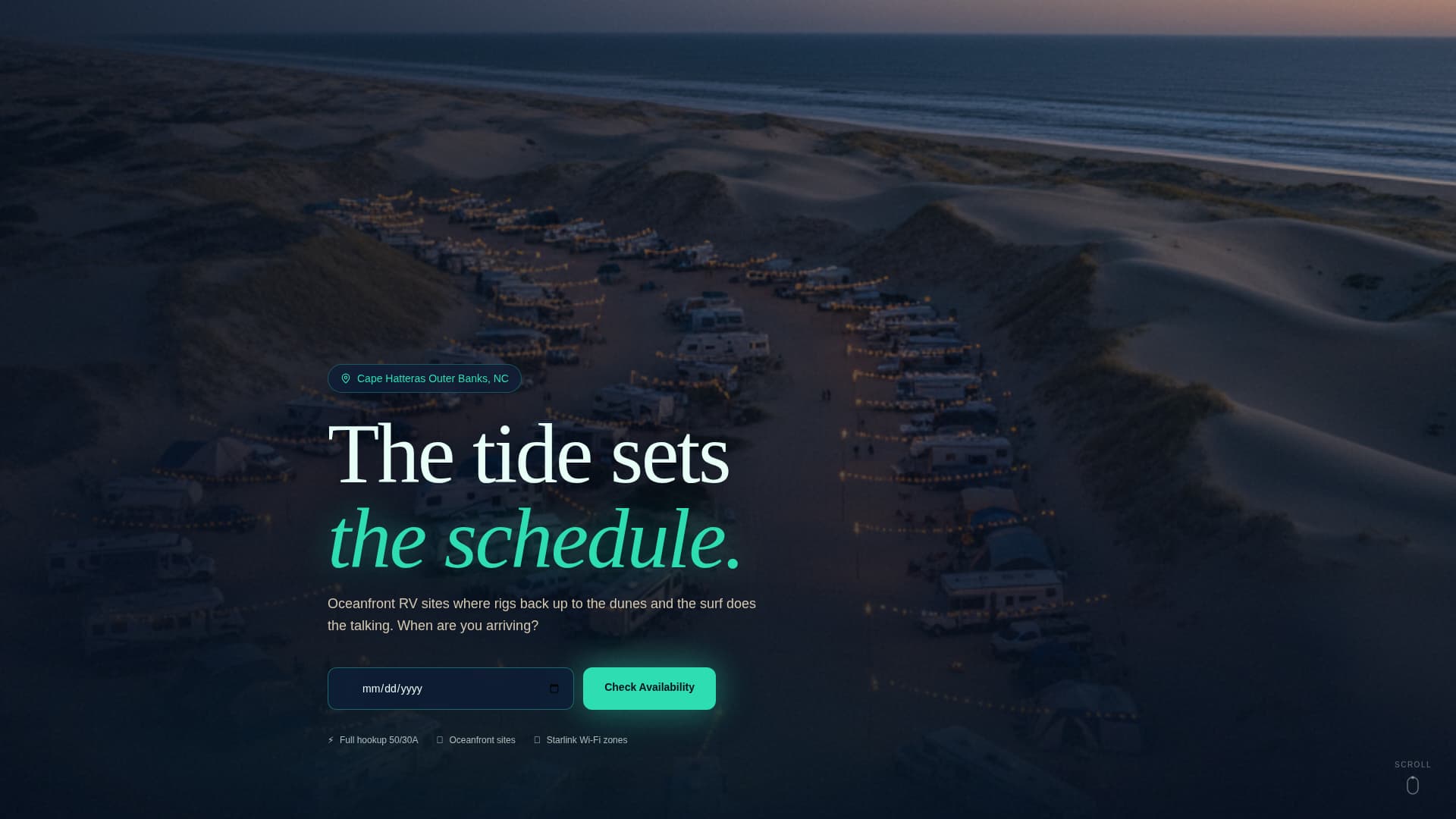 Campground & Glamping Booking Website Template