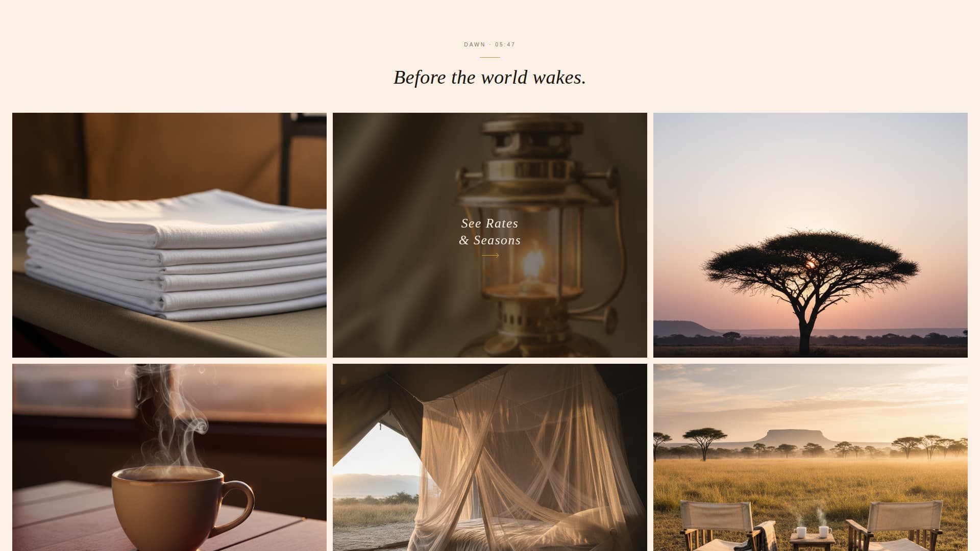 Campground & Glamping Specialist Booking Website Template