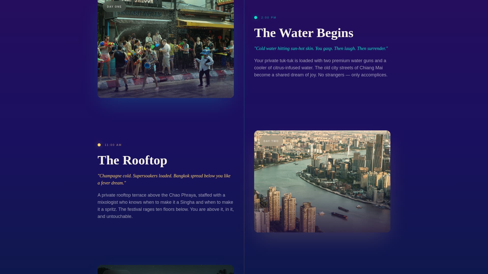 Festival & Event Tourism Specialist Booking Website Template