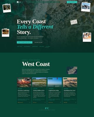 South Africa Travel Blog Website Template