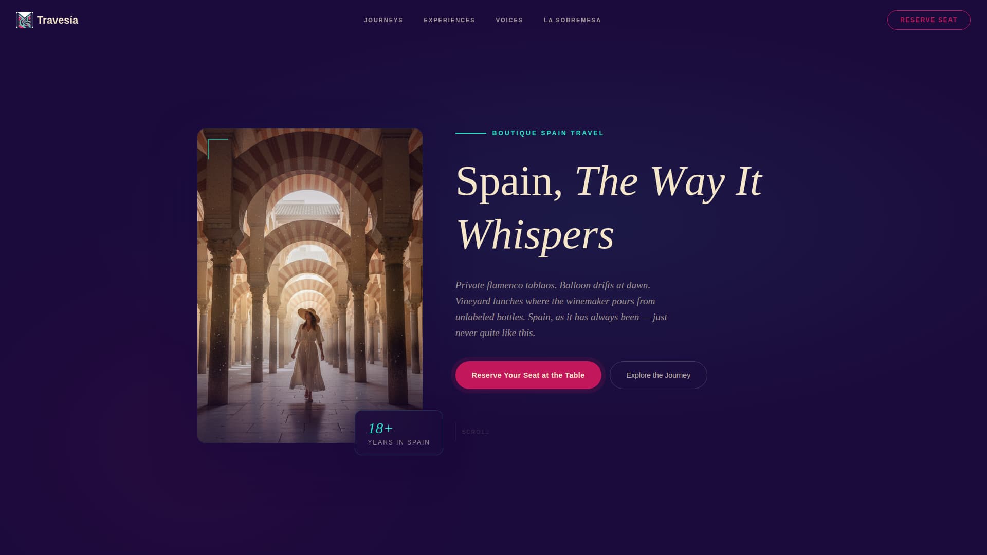 Spain Travel Specialist Professional Website Template