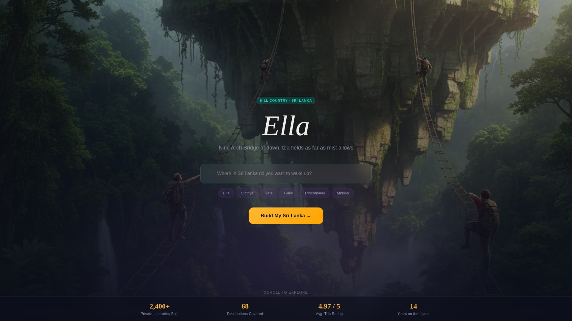 Sri Lanka Travel Specialist Booking Website Template