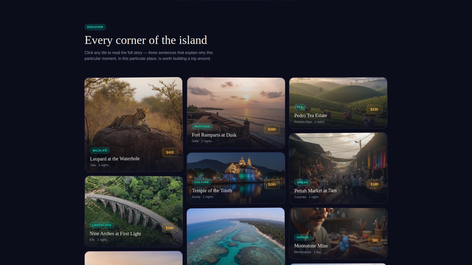 Sri Lanka Travel Specialist Booking Website Template