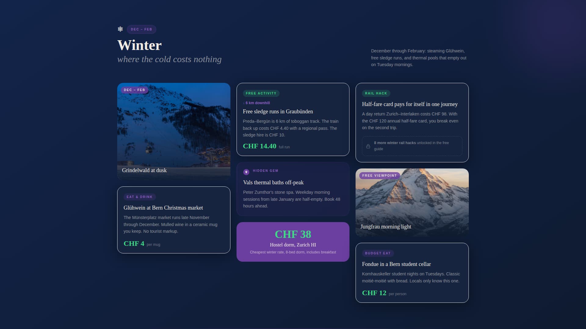 Switzerland Travel Professional Website Template