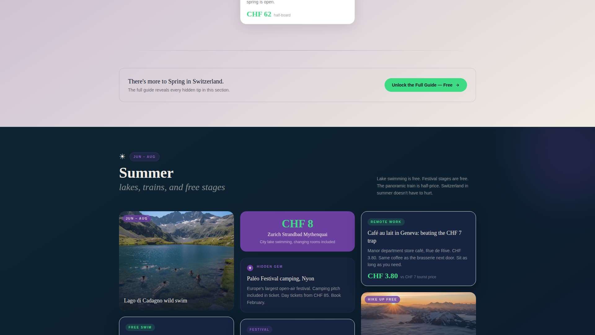 Switzerland Travel Professional Website Template