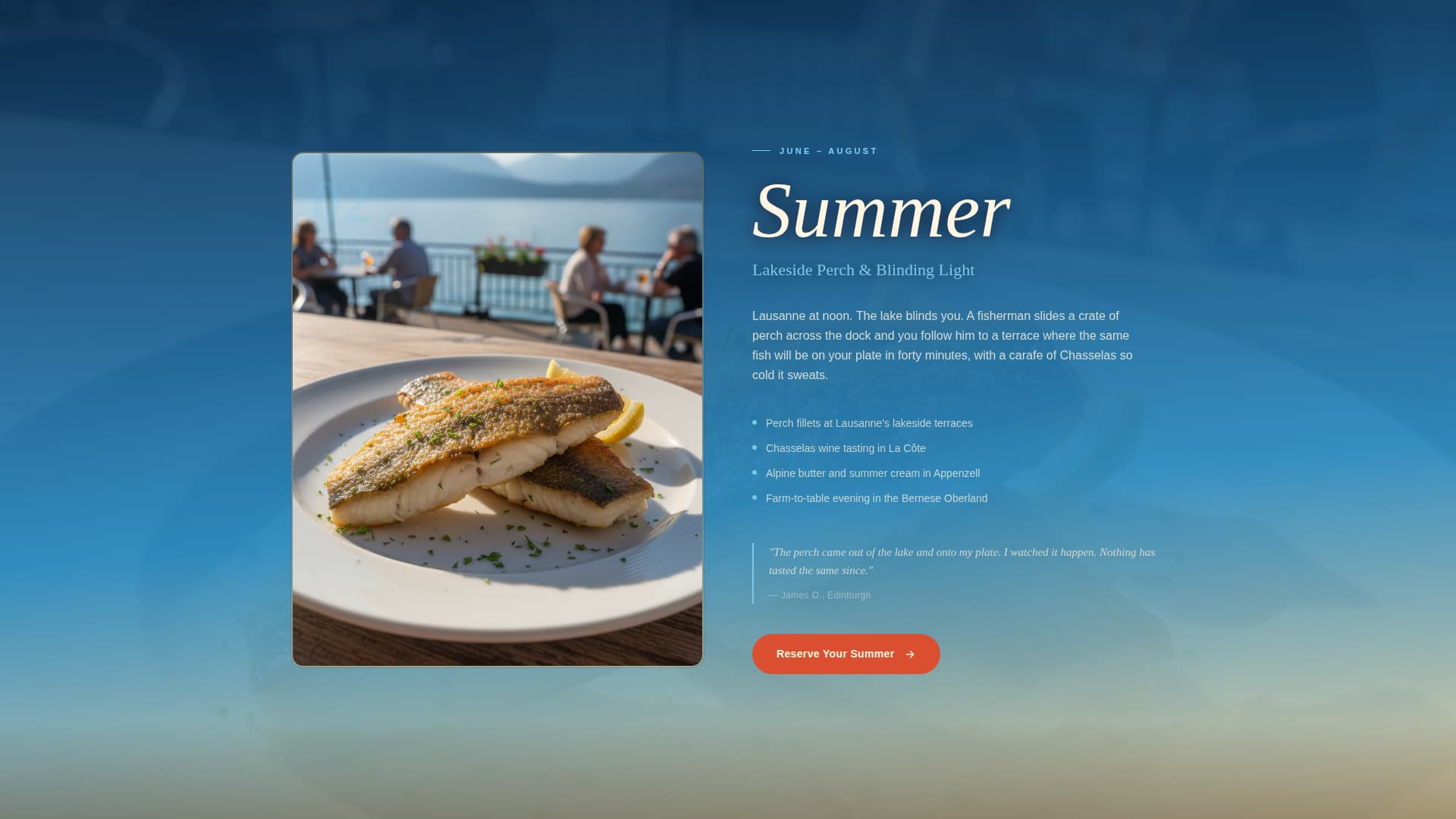 Switzerland Travel Advanced Booking Website Template