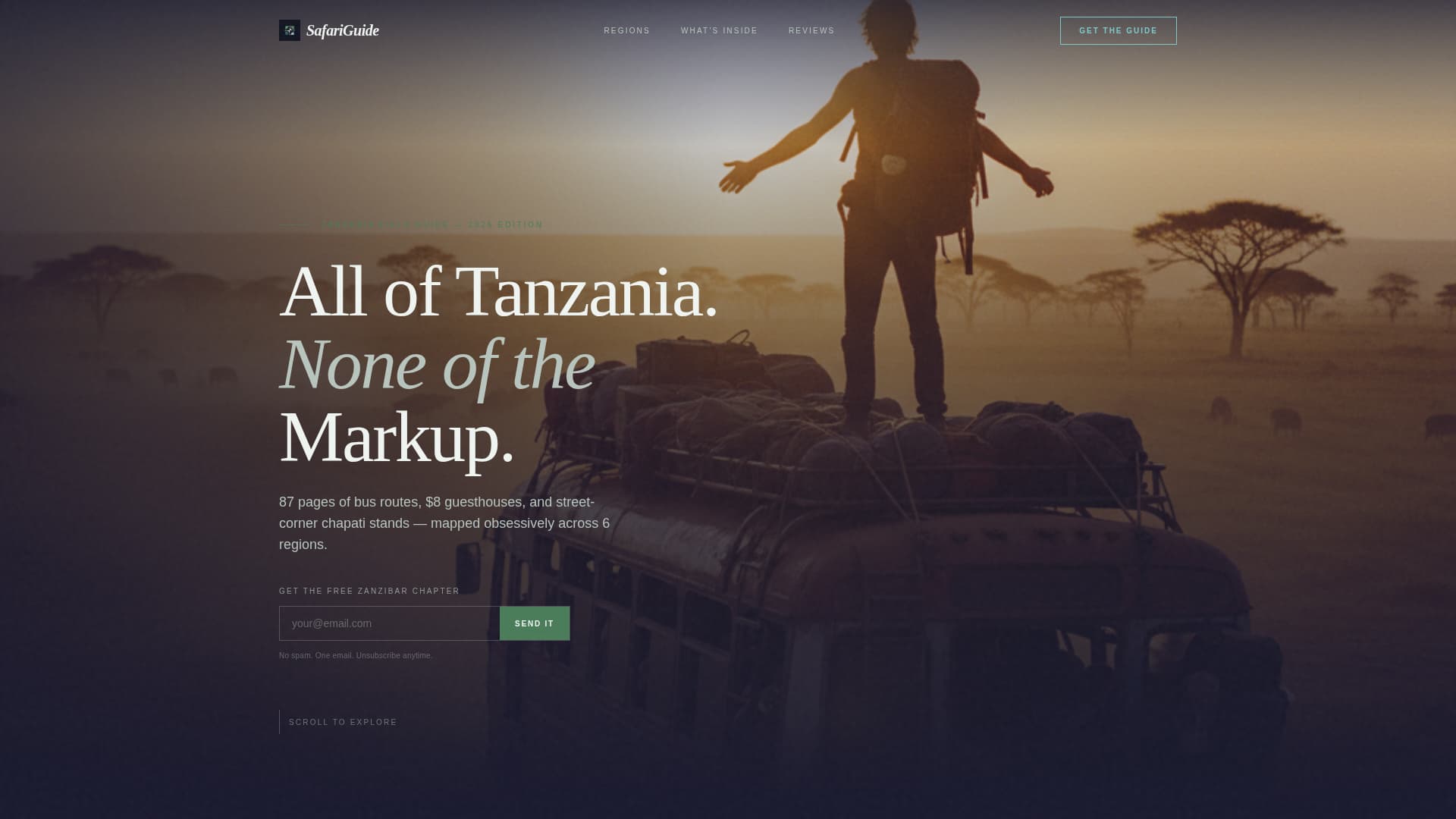 Tanzania Travel Privacy Policy Website Template