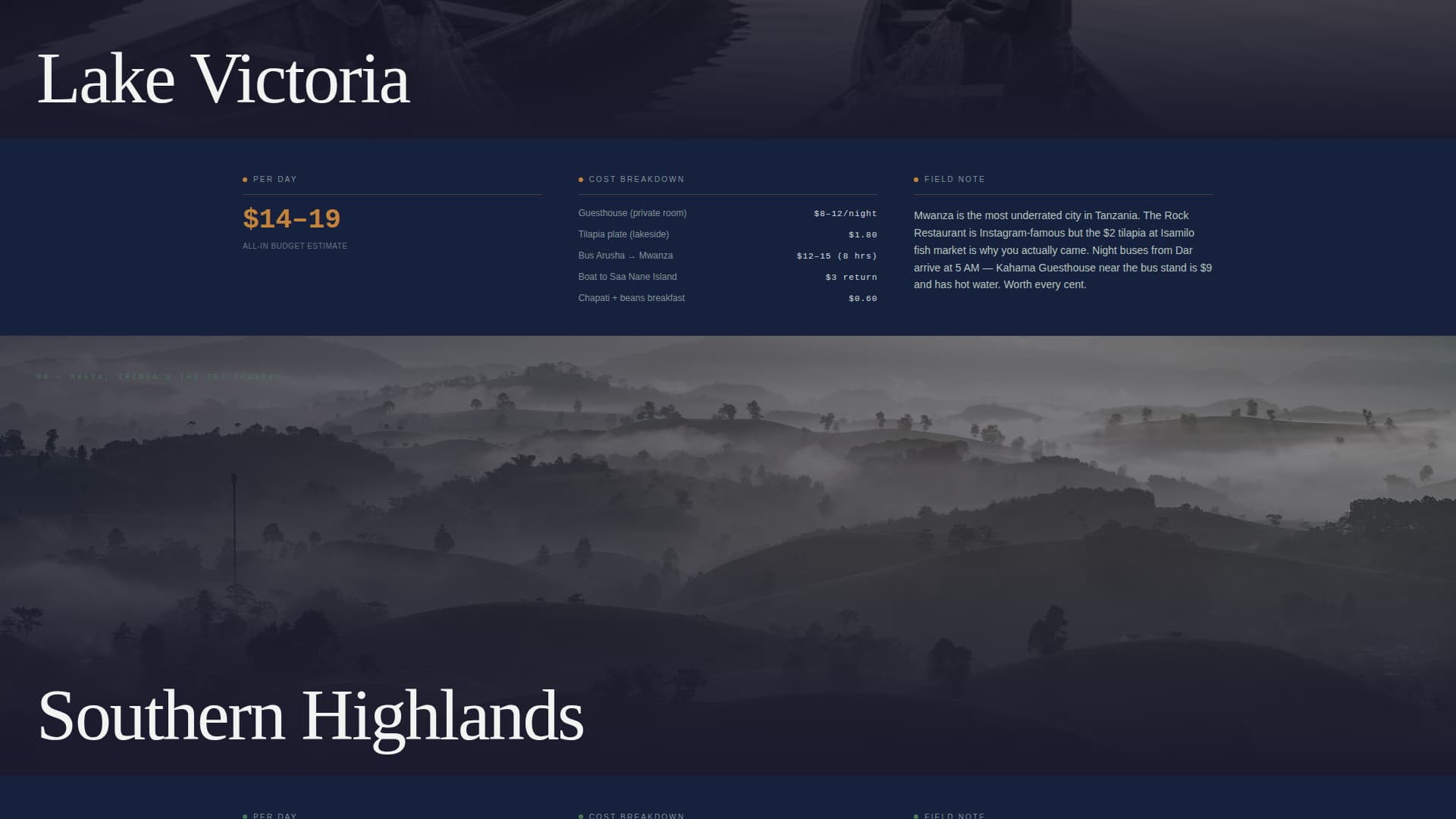 Tanzania Travel Privacy Policy Website Template