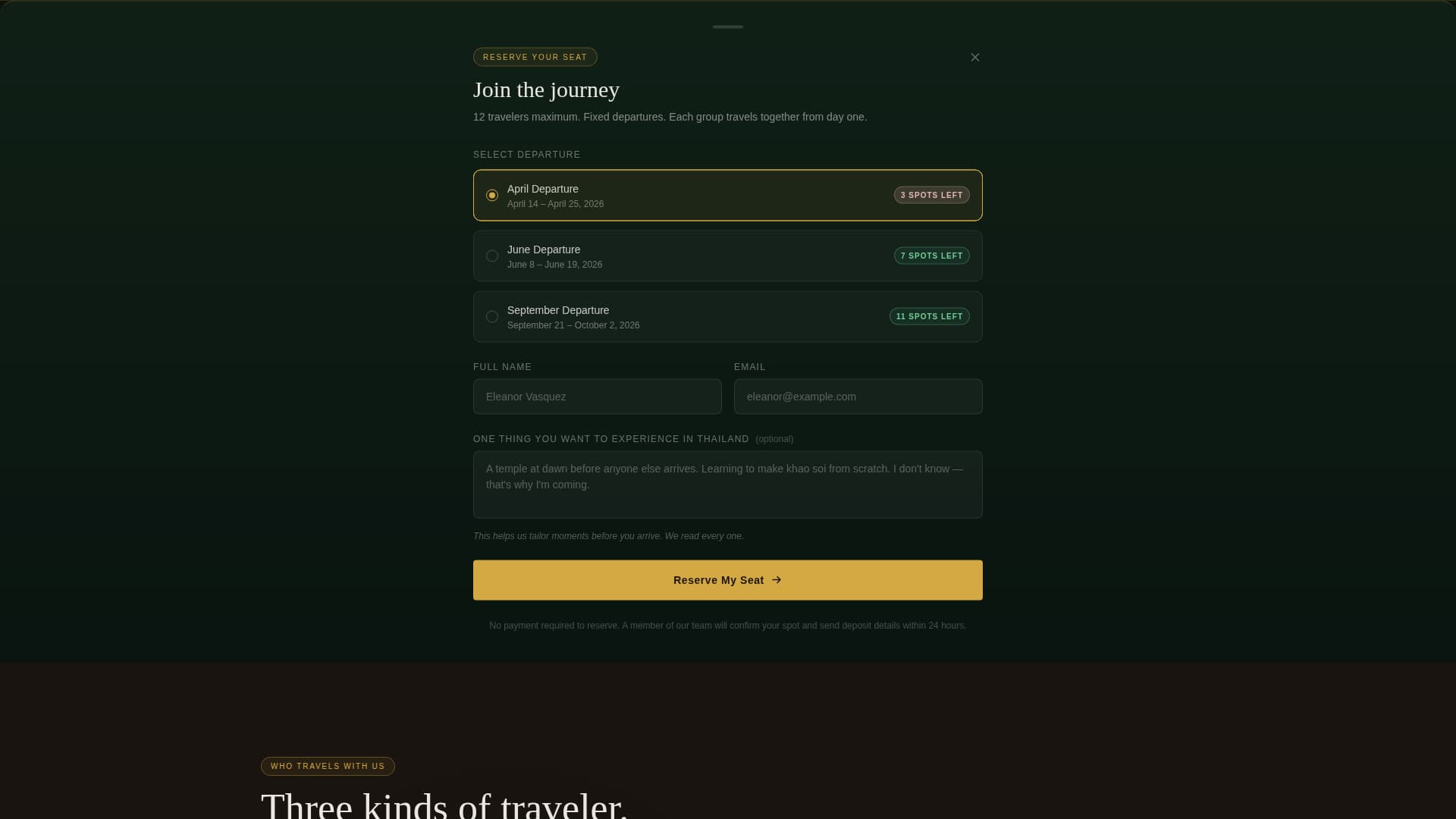 Thailand Travel Booking Website Template