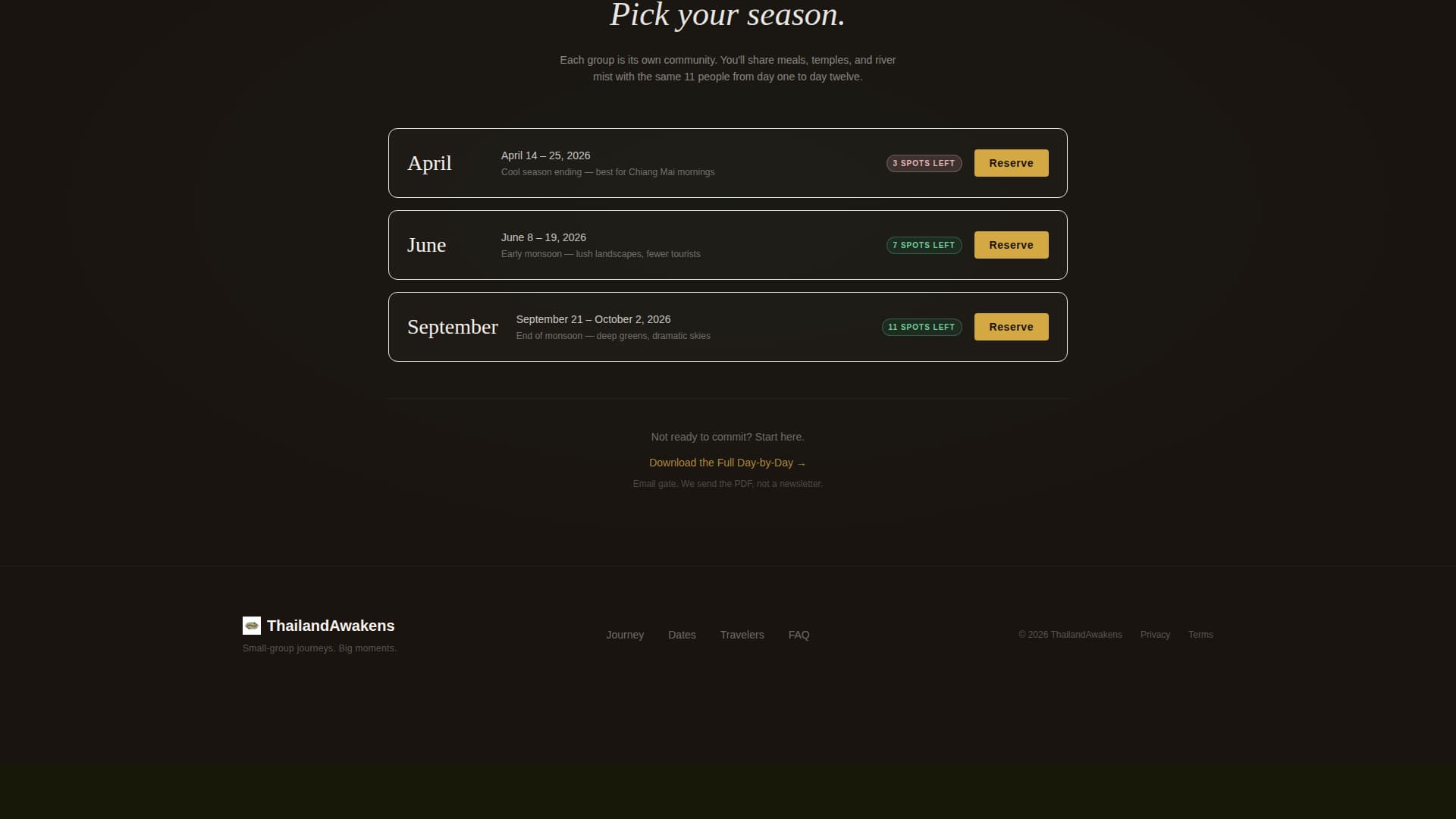 Thailand Travel Booking Website Template