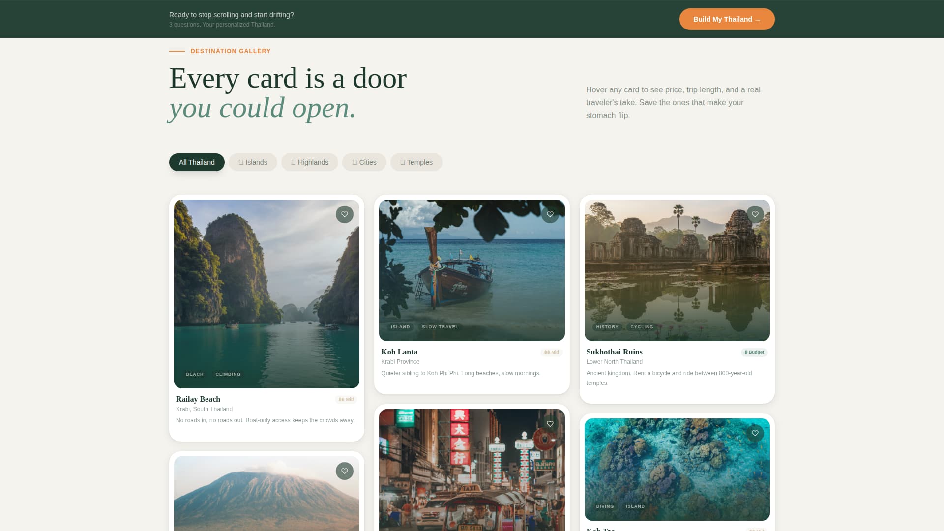 Thailand Travel Specialist Professional Website Template