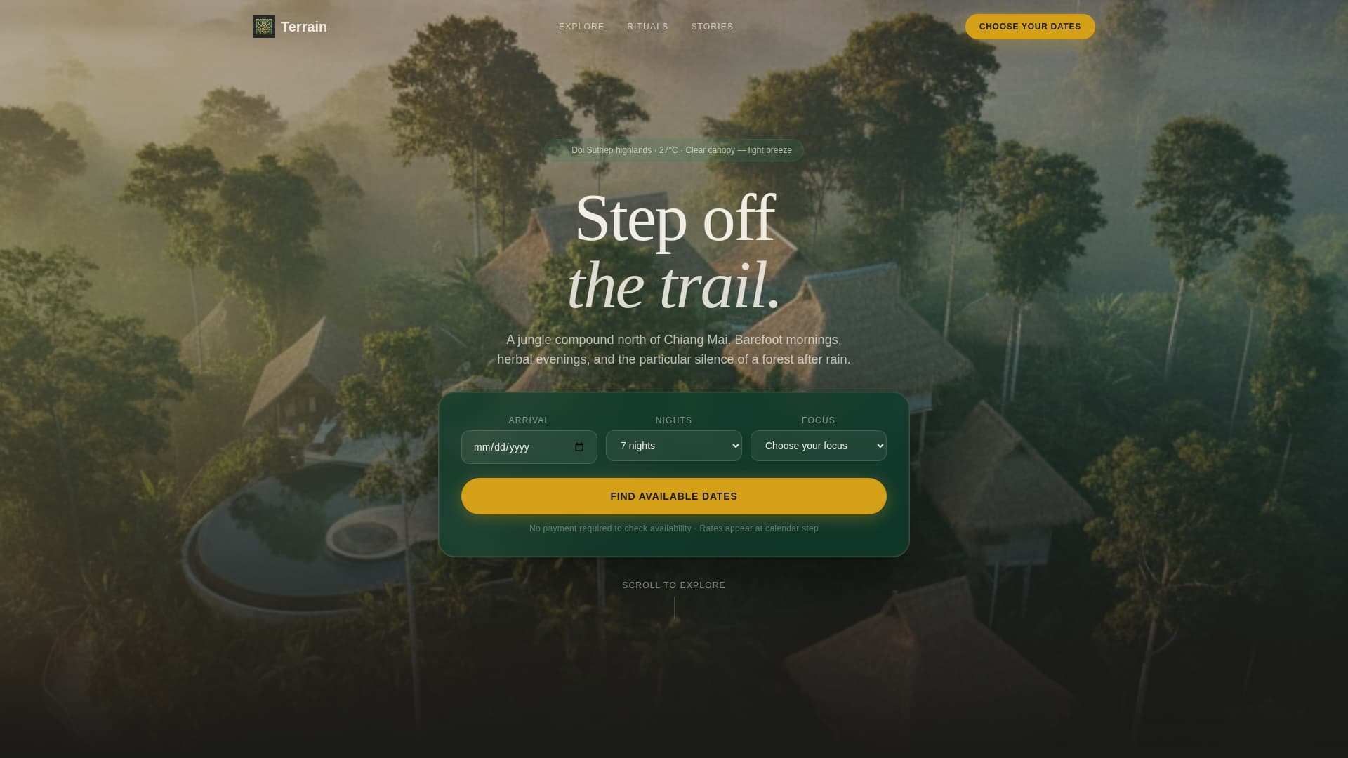 Thailand Travel Advanced Booking Website Template