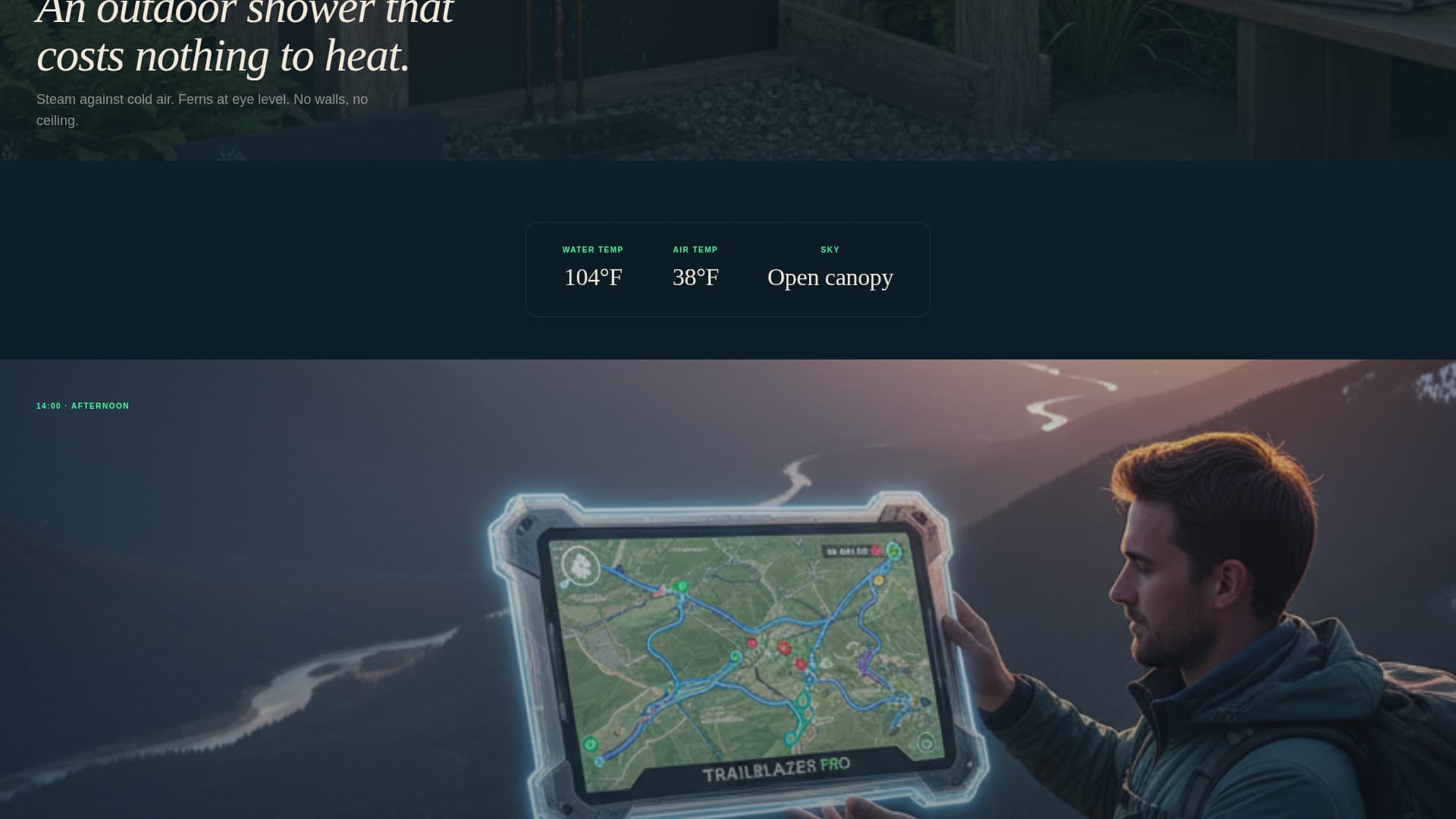 Campground & Glamping Advanced Booking Website Template