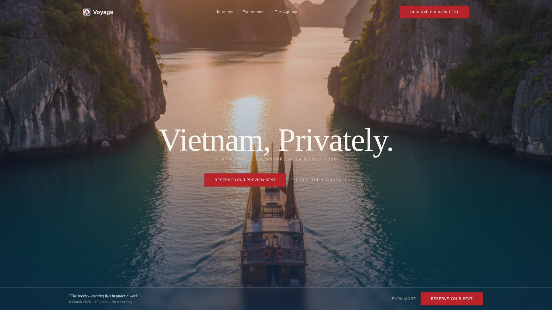 Vietnam Travel Reviews Website Template
