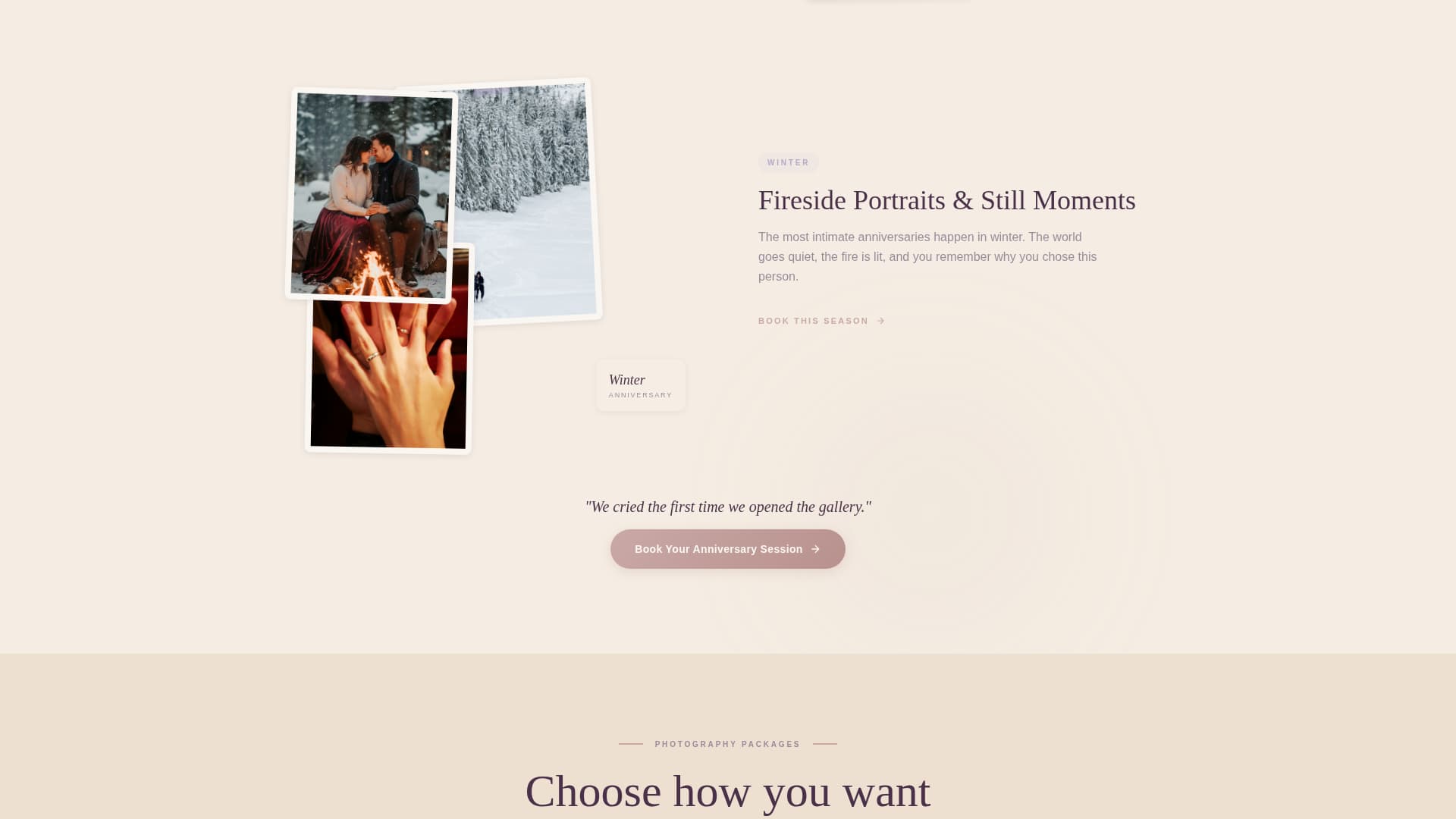 Anniversary Event Complete Booking Website Template
