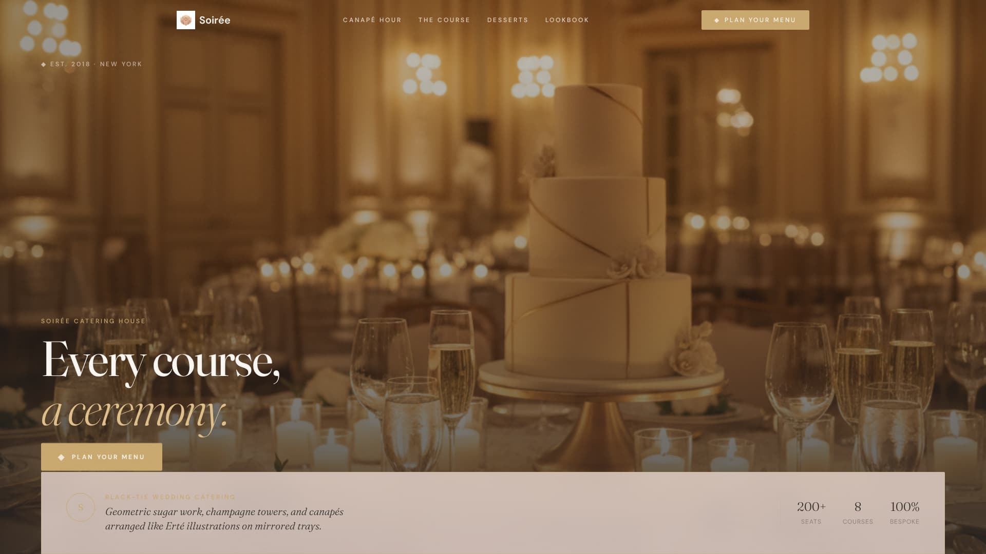 Art Deco Wedding Professional Website Template